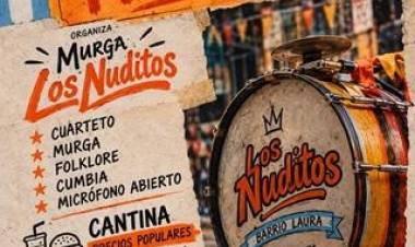 “Peña Respirando Febrero”: Murga Los Nuditos prepara una jornada a pura musica popular argentina