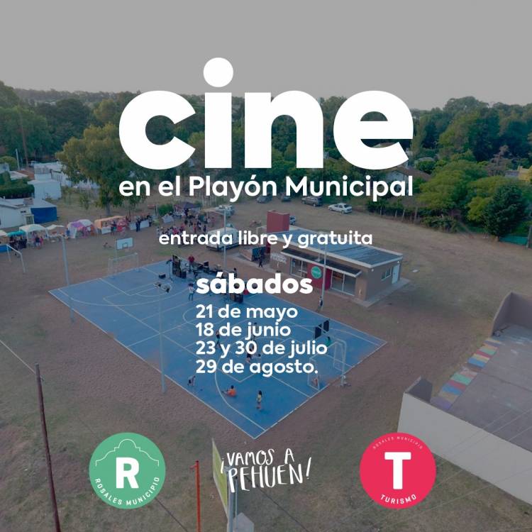 Este sábado 21 de mayo vuelve el cine al Playón Municipal de Pehuen Co