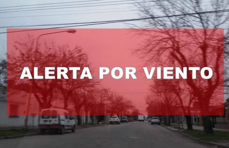 Se mantiene un alerta amarilla por viento y fuertes ráfagas en Coronel Rosales y la zona