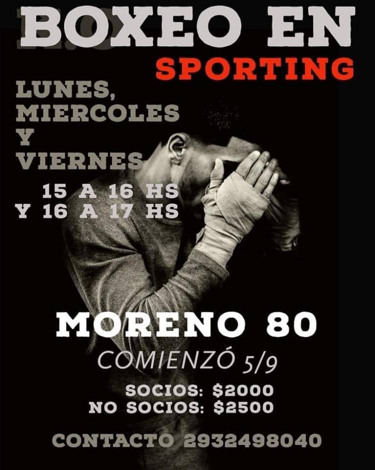 El club Sporting comenzará a dar clases de Boxeo