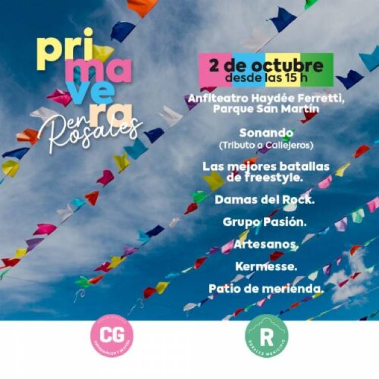 Este domingo, el Municipio celebrará el “Día de la primavera” en el parque San Martín  