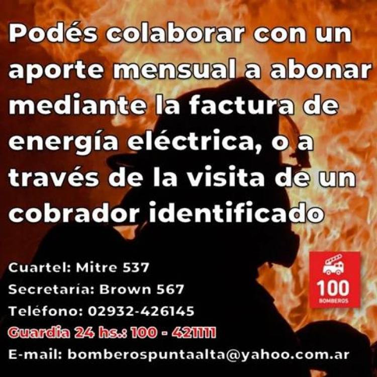 Asociate a los Bomberos Voluntarios