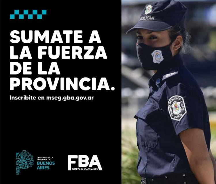 Continúan abiertas las inscripciones para la Policía Bonaerense
