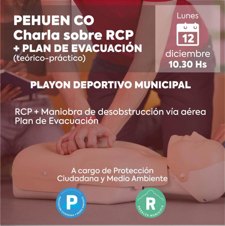 En Pehuen Co se realizará una disertación sobre plan de evacuación y RCP
