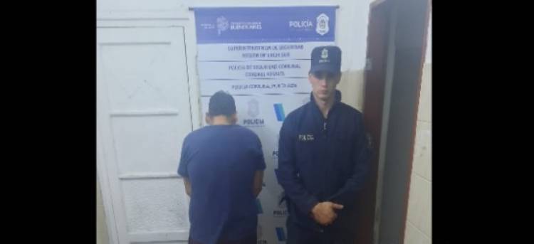 En Pehuen Co un hombre se resistió a la autoridad y provocó daños en un móvil policial