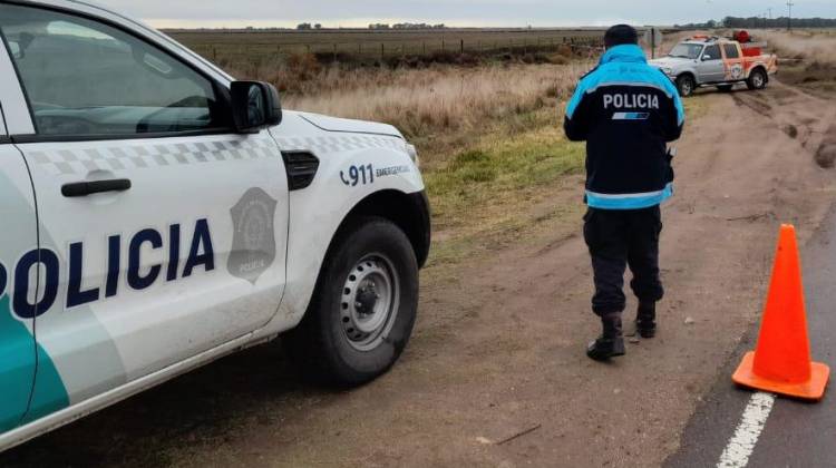 Motociclista herido tras un accidente de tránsito en la Ruta 113 que va a Pehuen Co