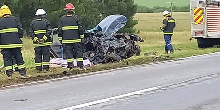 Accidente fatal en Ruta 3 altura Coronel Dorrego, una mujer fallecida