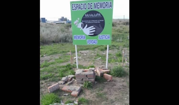 Vandalizaron el Espacio de Memoria de MOVEJUPA