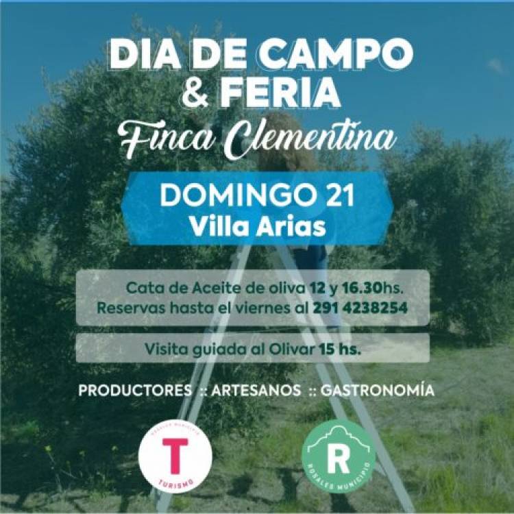 El domingo habrá “Día de campo y feria rural” con cata de aceite de oliva en Villa Arias