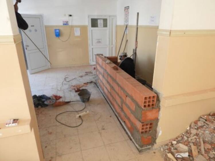 Continúan las obras del Municipio en el Hospital Eva Perón 