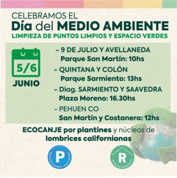 El Municipio realiza nueva jornada de eco canje y taller de compostaje por el “Día del Medioambiente”