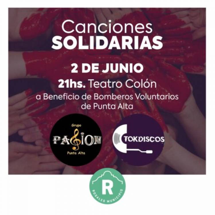 El Municipio invita a la segunda edición de Canciones Solidarias en el Teatro Colón