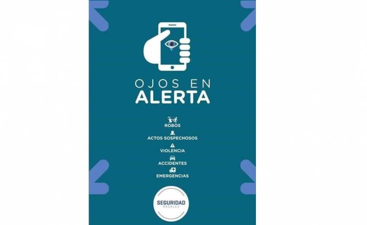 Vecinos se capacitaron en el funcionamiento de Ojos en Alerta en Coronel Rosales