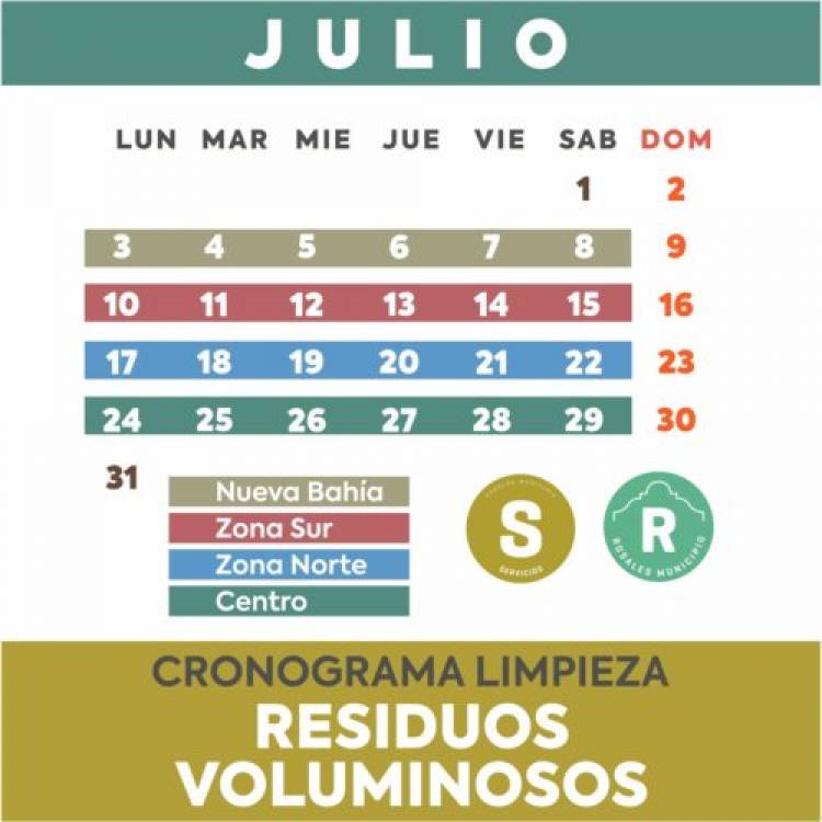Inició el cronograma de recolección de voluminosos del mes de julio 2023