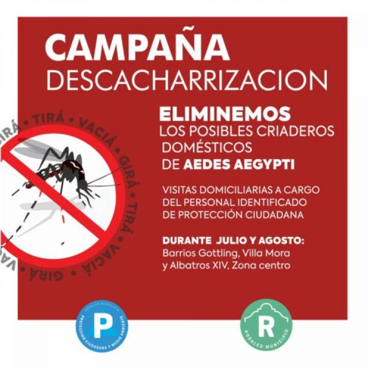 El Municipio de Coronel Rosales continúa trabajando contra el Dengue con una nueva campaña 