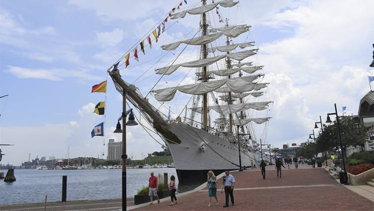 Estados Unidos, Baltimore le dio la bienvenida a la Fragata ARA “Libertad”
