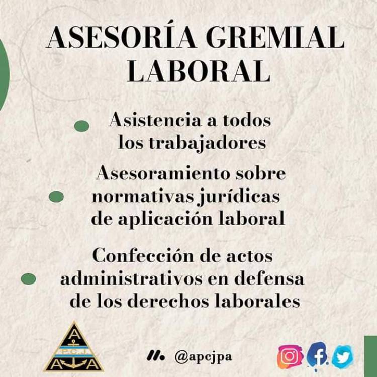 APCJ brinda asesoría gremial y laboral