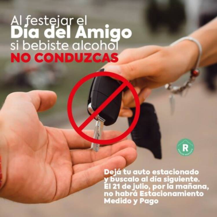 El Municipio de Coronel Rosales concientiza para el “Día del Amigo”: “Si bebiste alcohol, no conduzcas”  