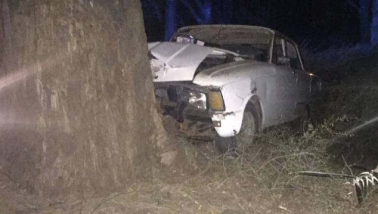 Pehuen Co: Un hombre perdió el control de su auto e impactó contra un árbol
