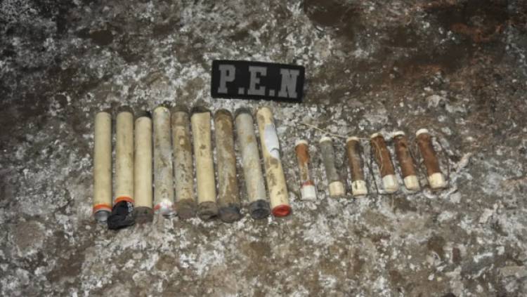 La Brigada de explosivos realizó un operativo en un baldío