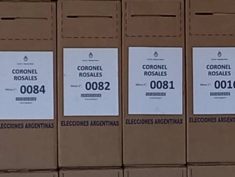 Coronel Rosales ya tiene las 153 urnas listas para los comicios
