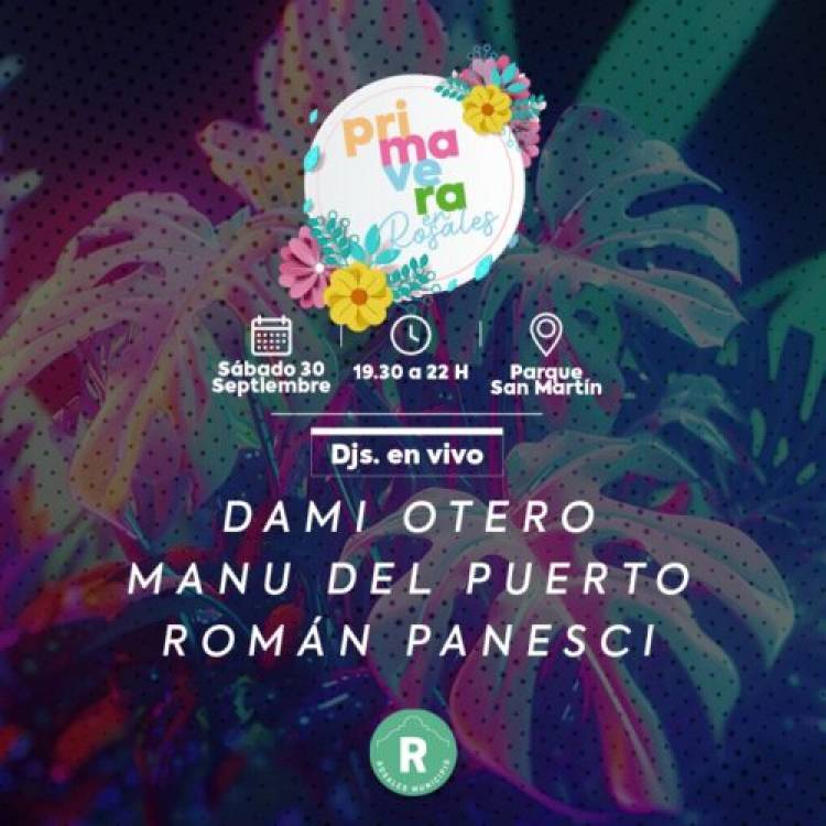 El sábado en el Parque San Martín habrá show de DJs para celebrar la primavera