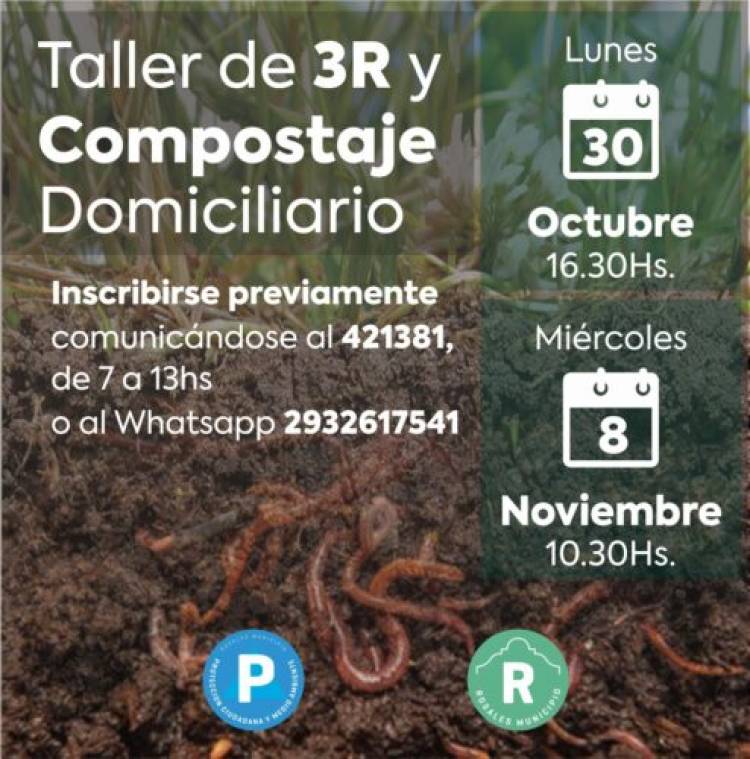 El Municipio de Coronel Rosales brinda nuevos talleres de Compostaje y RCP