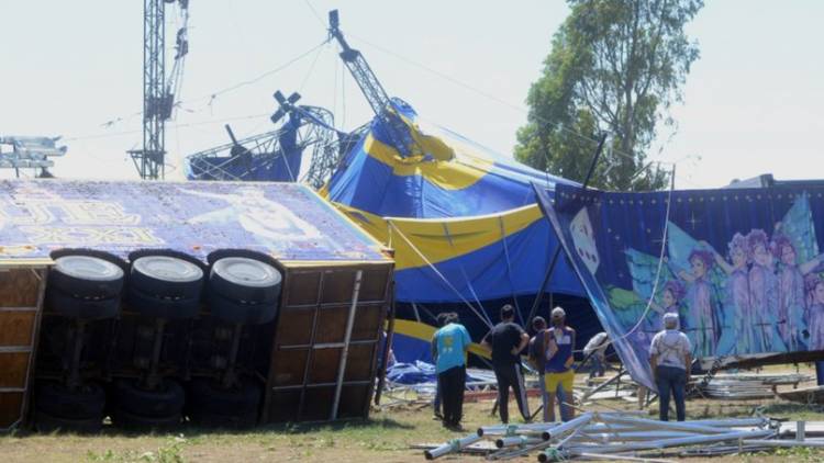 Una función de circo que por poco no terminó en tragedia en Bahía Blanca