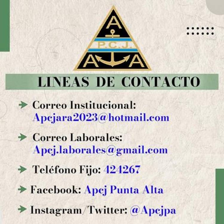 APCJ informa sobre sus medios de contacto