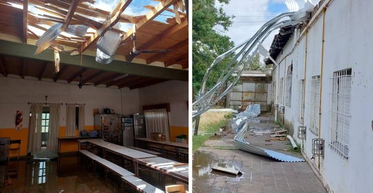 Vecinos de Villa Arias reclaman por el estado de la Escuela N°7