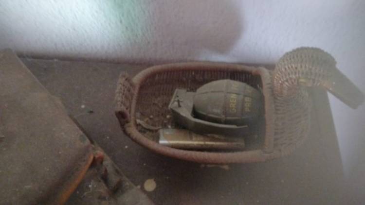 Hallaron una granada activa en la zona de Villa Maio