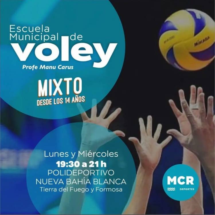 Se anunció la creación de la Escuela Municipal de Voley