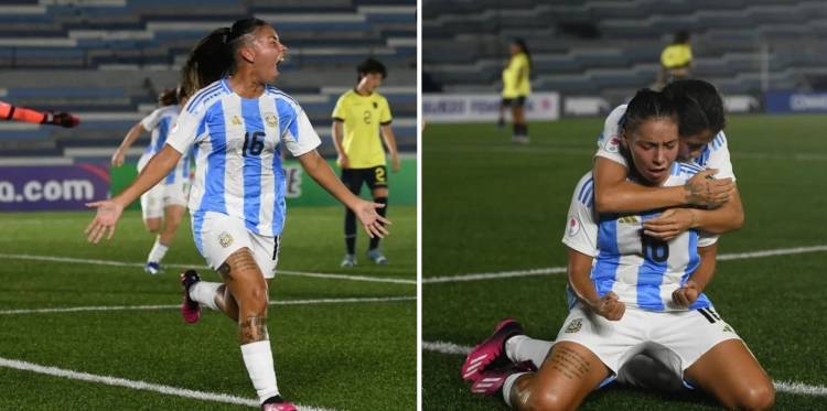 La Puntaltense Julieta Romero marcó su primer gol con la Selección Argentina Sub 20 Femenina