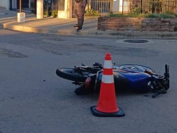 Un motociclista herido tras un accidente de tránsito