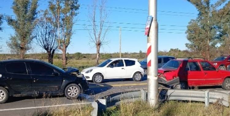 Choque en cadena en ruta 229