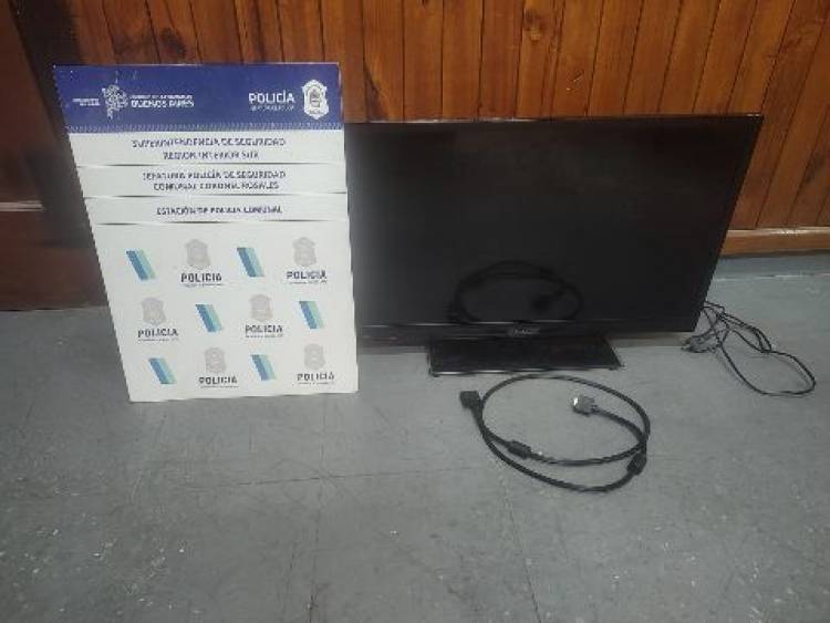 La Policía secuestró un televisor a un hombre que no pudo acreditar su propiedad