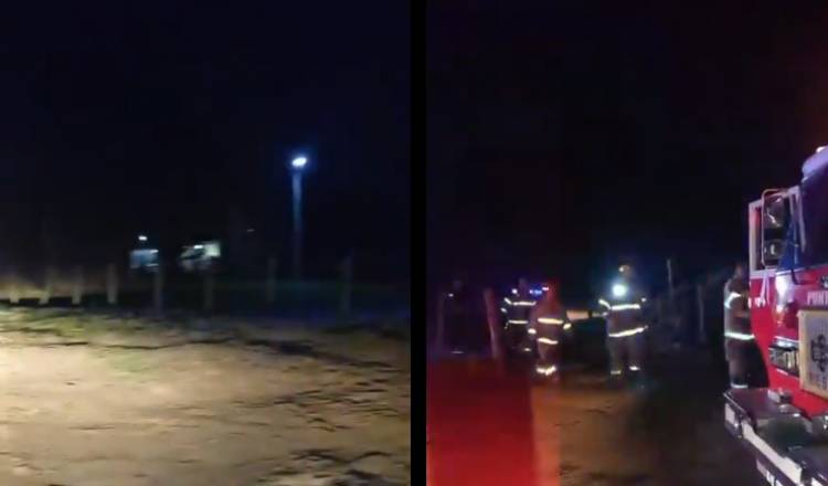 Principio de incendio en una casa en una zona rural de Punta Alta