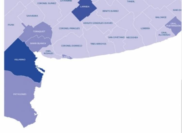 La Provincia de Buenos Aires publicó un mapa del porcentaje de población migrante por municipio
