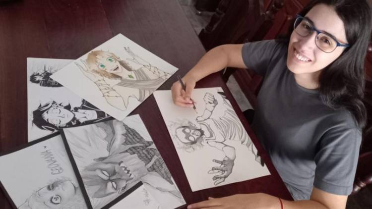 “Diferentes e iguales”: muestra de anime y manga de la Puntaltense Candela Ortiz