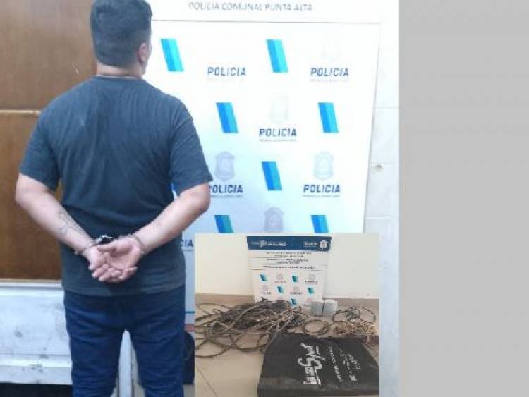 Un delincuente fue aprehendido por hurto