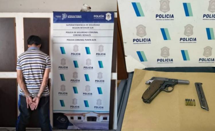 Dos personas fueron aprehendidas luego de que dejaran un arma en un remis 