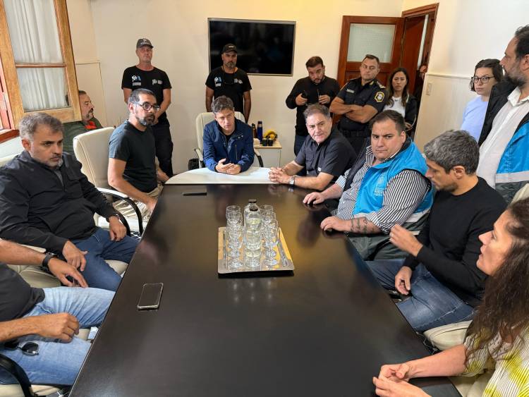 Presencia del Gobernador Kicillof en Coronel Rosales y la Base Naval Puerto Belgrano