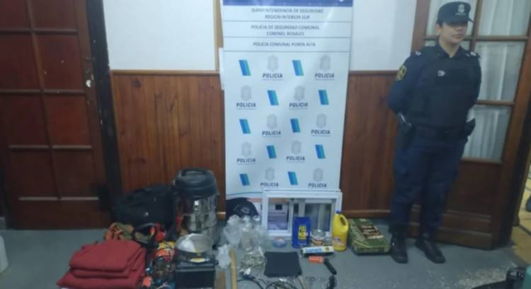 Detuvieron a dos delincuentes acusados de robar elementos de un quincho y de un auto