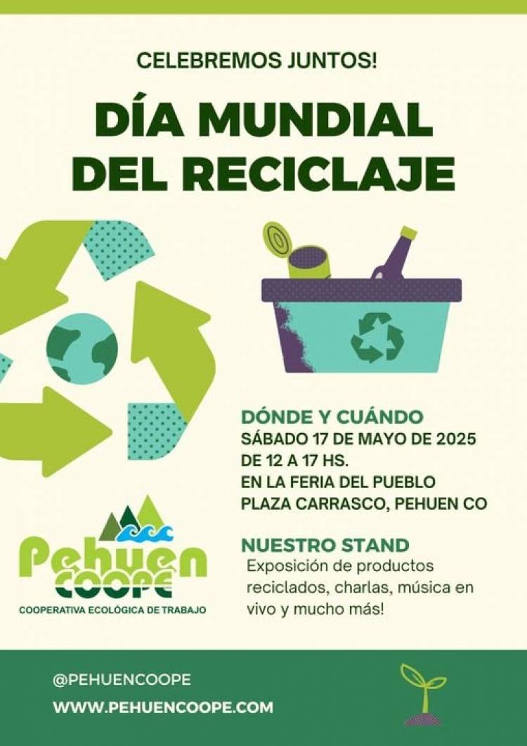 En Pehuen Co se celebrará el día mundial del reciclado