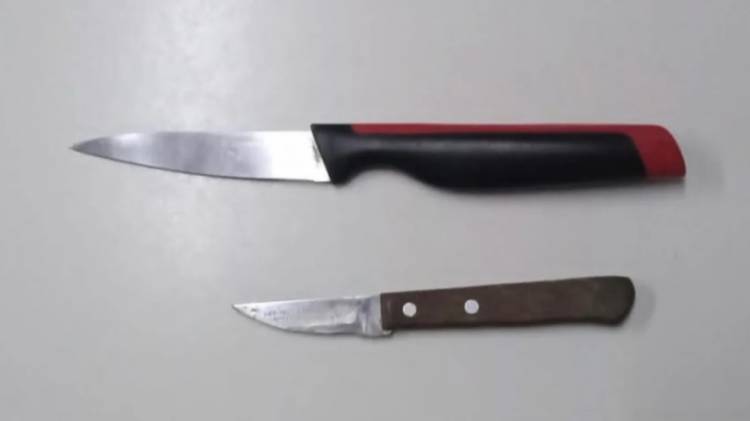 Demoraron a un hombre por ingresar al patio de una casa; tenía dos cuchillos