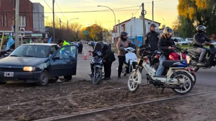 Se secuestraron 12 motos por faltas de tránsito en un operativo de control