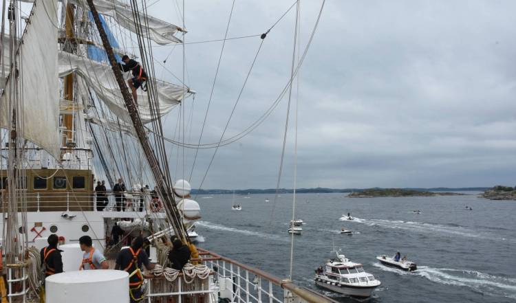 La Fragata ARA “Libertad” dejó Noruega y ya navega rumbo a Alemania