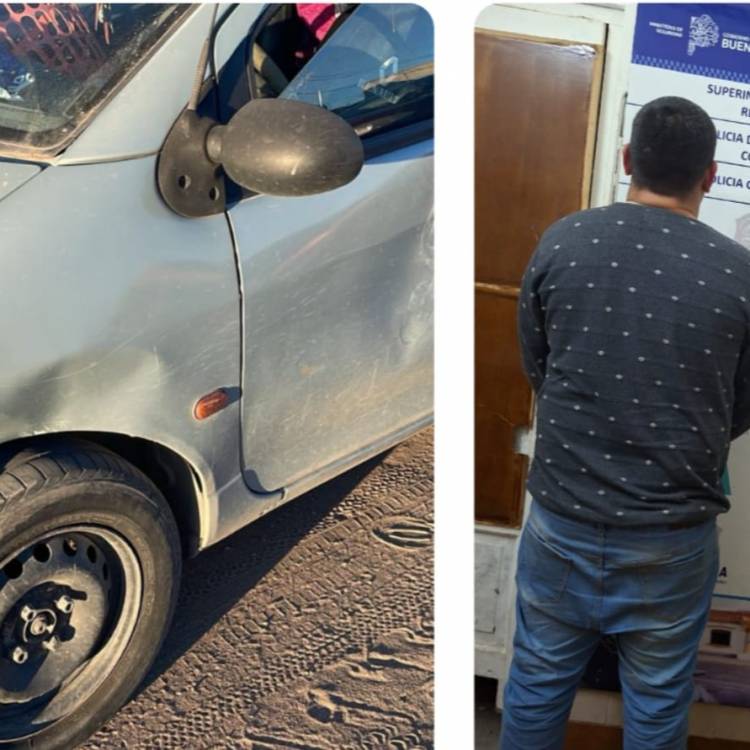 Un hombre discutió con su ex pareja, le abolló el auto y terminó aprehendido