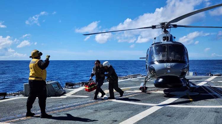 La Armada Argentina brindó ayuda sanitaria en el Unitas LXVI