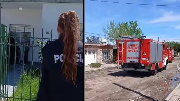 Principio de incendio en una vivienda de Villa Arias